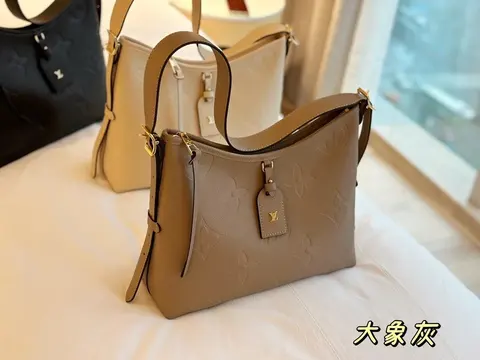 Louis Vuitton Monogram Canvas Shoulder Bag in Elephant Gray