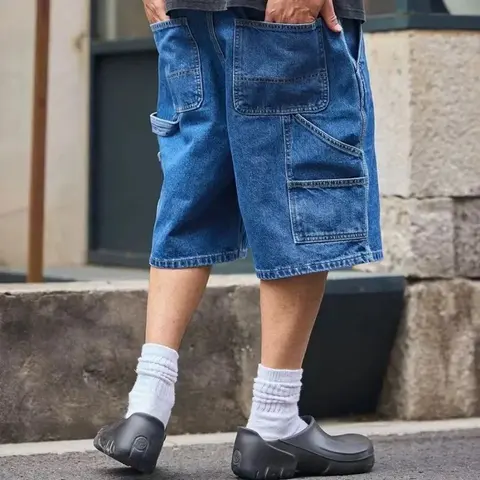 Denim Cargo Shorts
