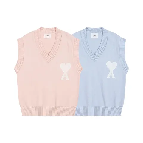 ami Paris Heart A Knit Vest