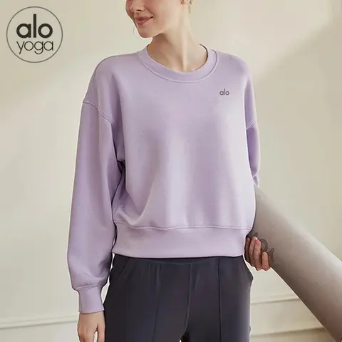 alo yoga Lavender Crewneck Sweatshirt