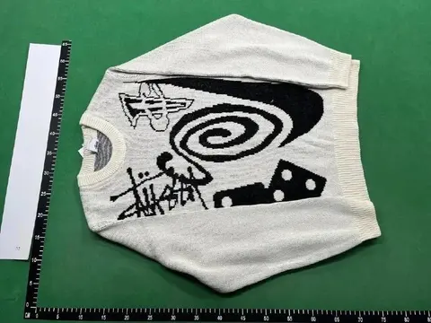Off-White Spiral Graphic Knit Sweater