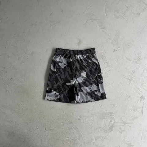 Camouflage Print Athletic Shorts