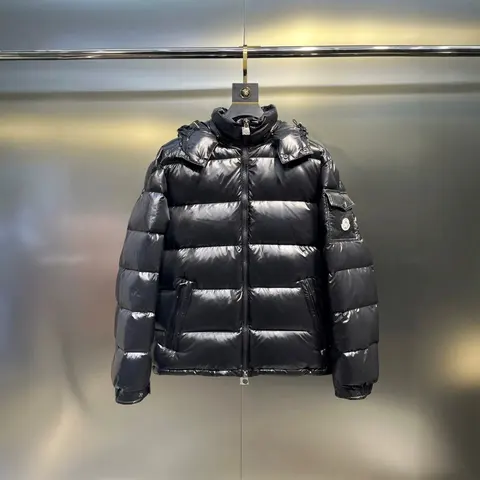 Moncler Black Quilted Down Jacket
