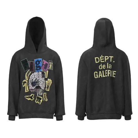 Dépt. de la Galerie Patchwork Brain Hoodie