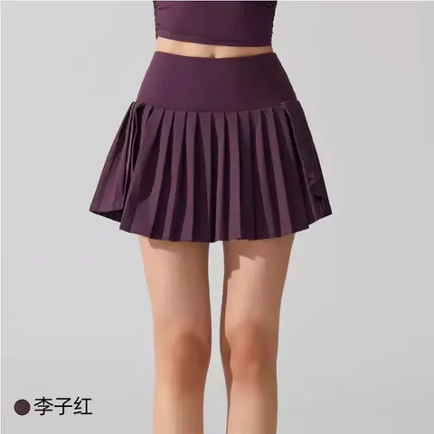 Purple Pleated Tennis Skirt