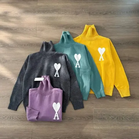 Heart A Knit Turtleneck Sweaters