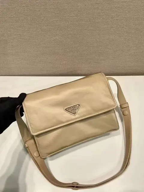 Prada Triangular Logo Crossbody Bag