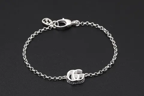 Gucci Silver Interlocking G Bracelet
