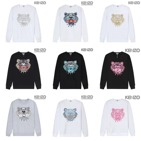 KENZO Tiger Head Logo Sweatshirts Collection