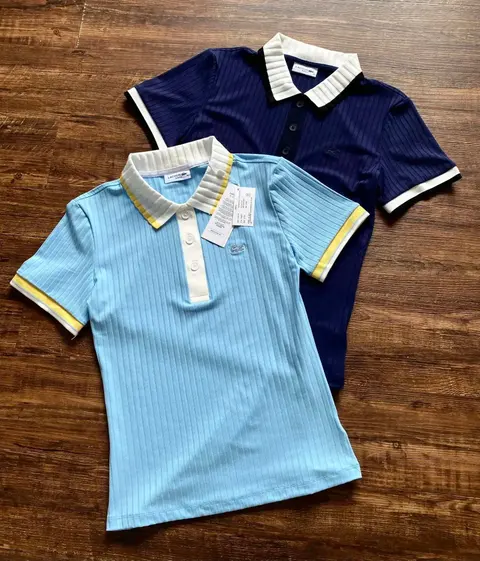 Lacoste Ribbed Polo Shirt Collection