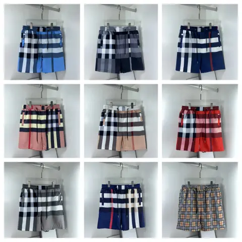 Burberry Check Pattern Men's Shorts Collection