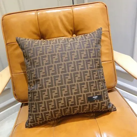 Fendi FF Logo Pattern Decorative Pillow