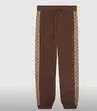 Brown Patterned Track Pants