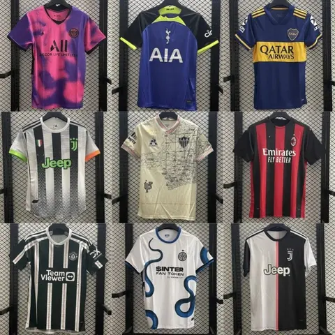 Collection of Premium Soccer Jerseys from Top Football Clubs