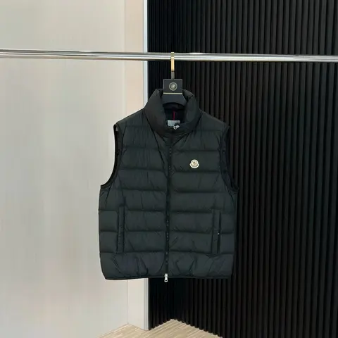 Moncler Black Quilted Down Vest
