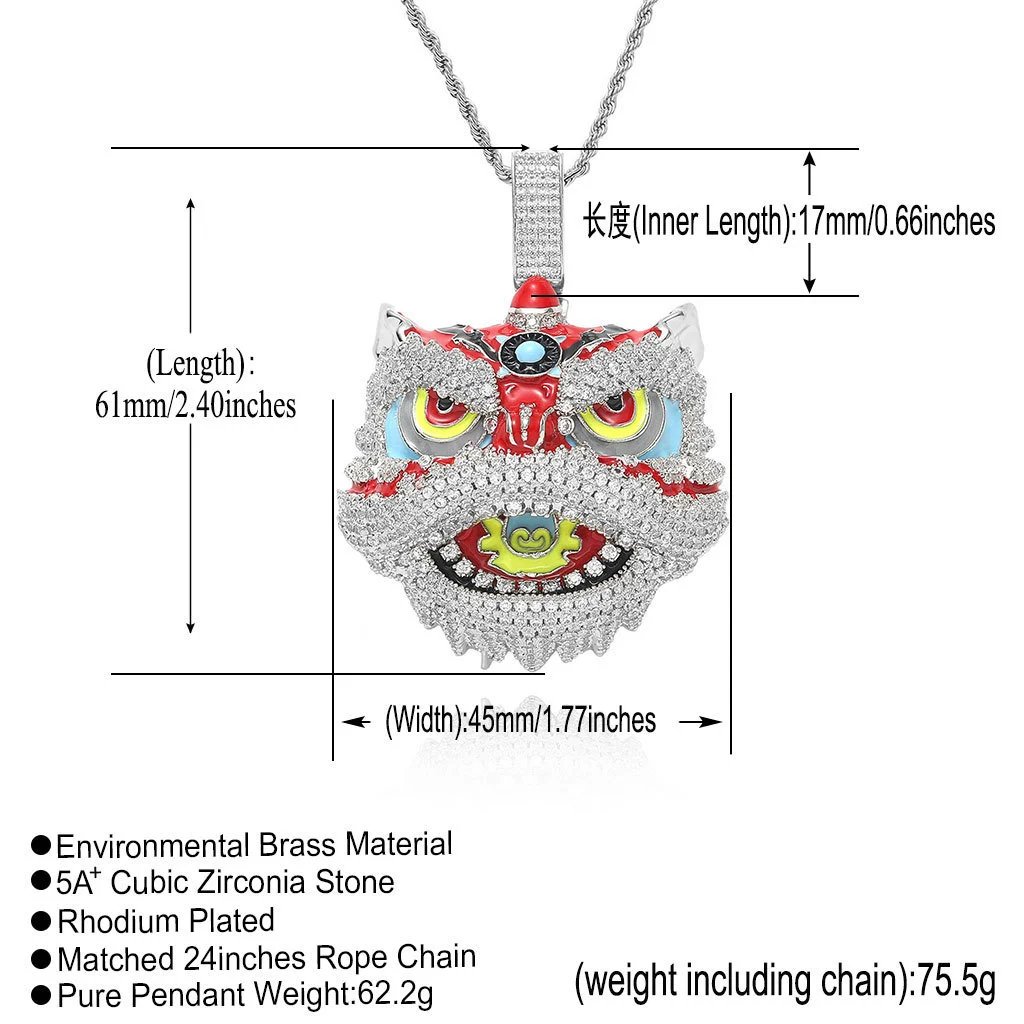 醒狮红+3mm*60cm不锈钢麻花链