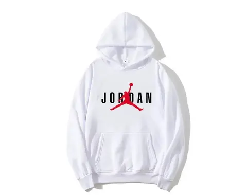 Jordan White Hoodie with Jumpman Logo