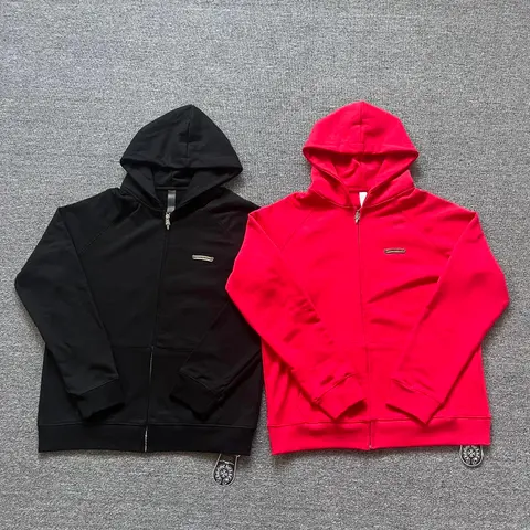 Champion Full-Zip Hoodie Black and Red