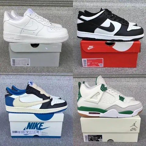 Nike Dunk Low, Nike Air Jordan 4 Retro, and Nike SB Collection