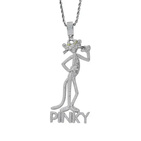 Pinky Diamond Pendant Necklace