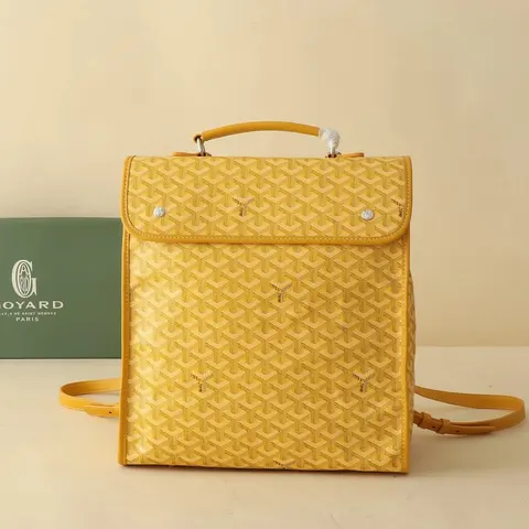 Goyard Yellow Monogram Backpack