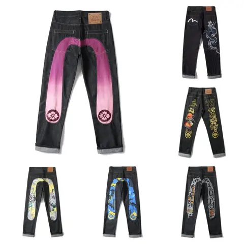 Evisu Embroidered Denim Jeans Collection