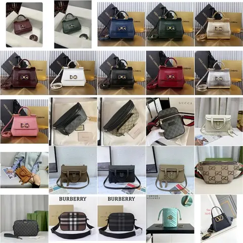 Luxury Designer Handbags Collection - Dolce & Gabbana, Gucci, Burberry, and More