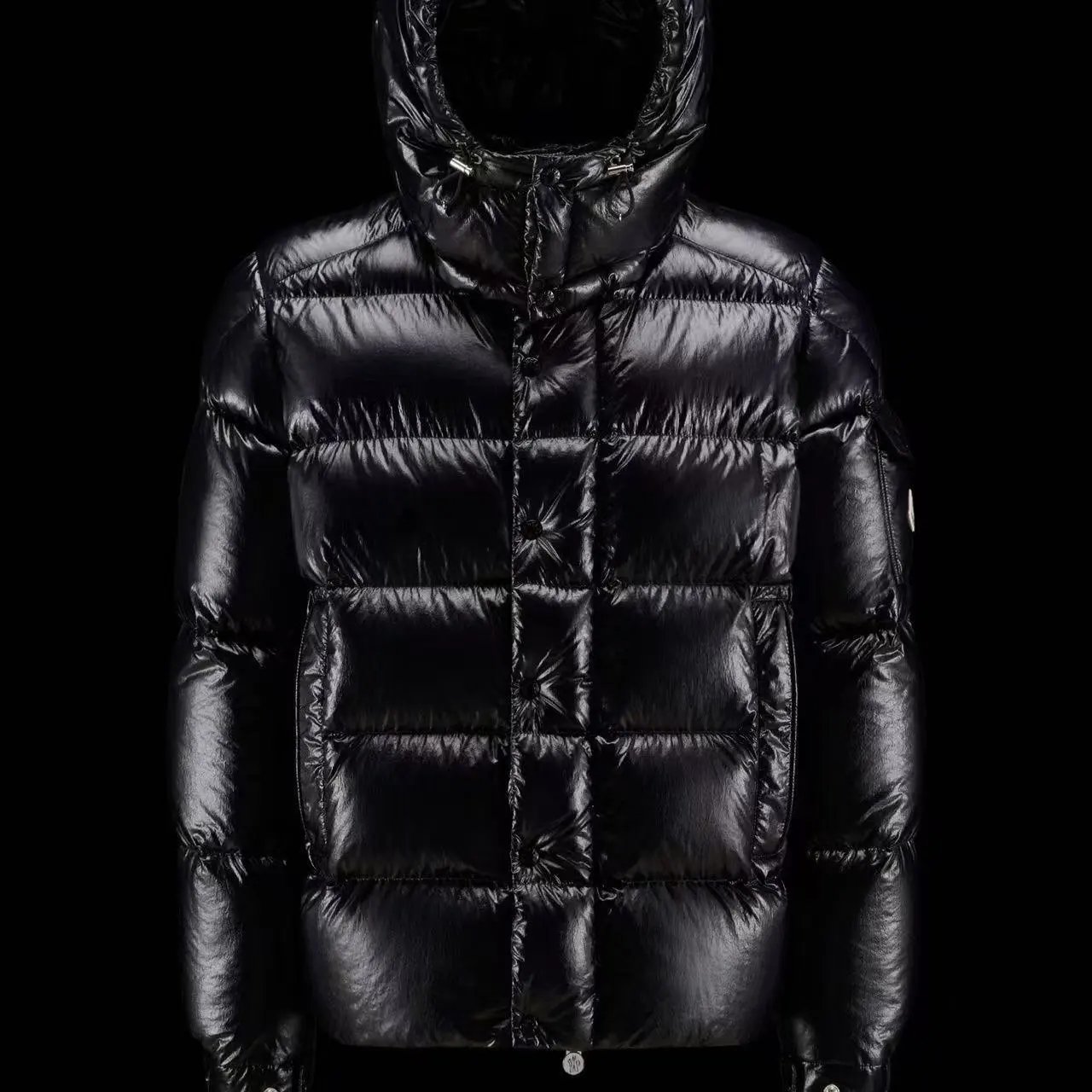 最高品质<90%白绒羽绒服-黑色