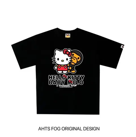 Hello Kitty x Baby Milo Black T-Shirt