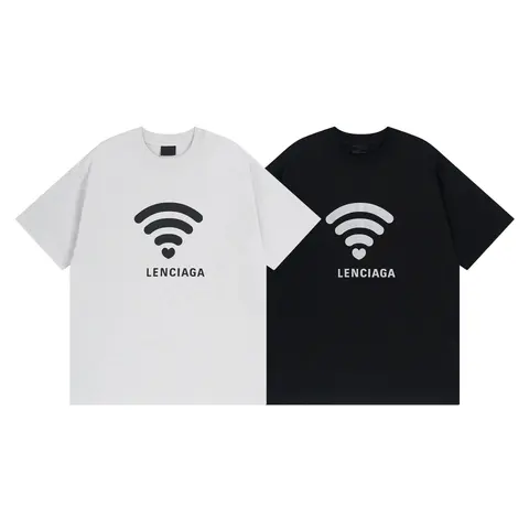Balenciaga WiFi Heart Logo T-Shirt