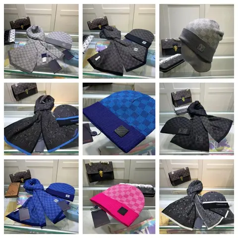 Louis Vuitton Monogram Scarf and Beanie Collection