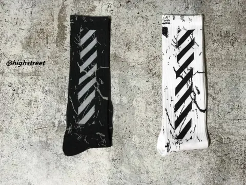 Highstreet Diagonal Stripe Crew Socks