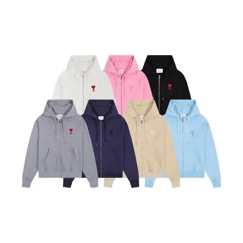 Comme des Garçons Play Heart Logo Zip-Up Hoodies Collection