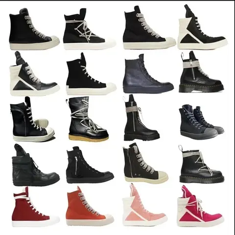 Rick Owens High-Top Boots Collection