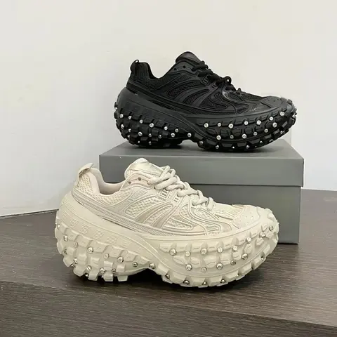 Chunky Platform Sneakers with Studs