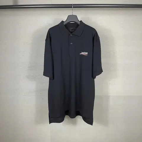 Balenciaga Black Polo Shirt