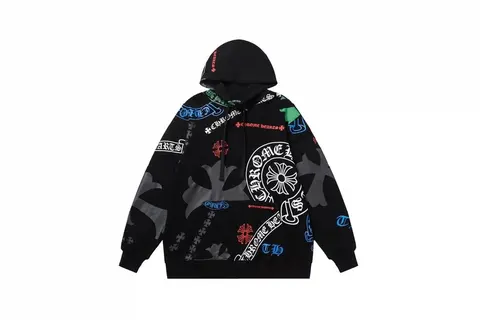Chrome Hearts Black Embroidered Hoodie