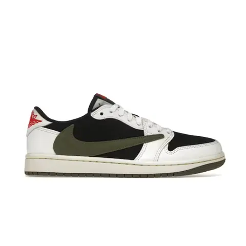 Nike Air Jordan 1 Low Black White Olive