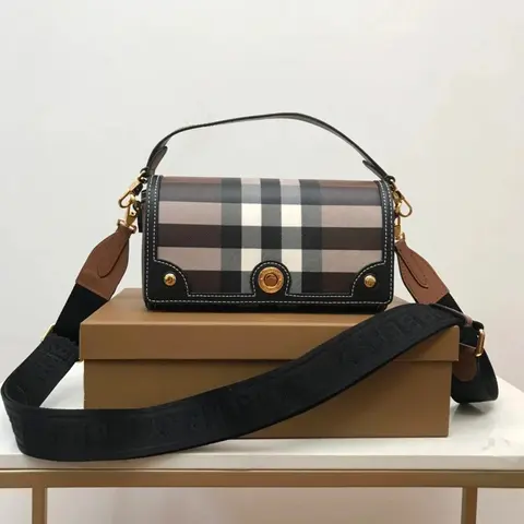 Burberry Check Print Crossbody Bag