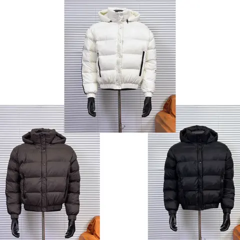 AL1O Yoga Striped Webbing Hooded Gold Label Down Jacket