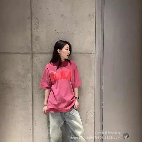 Balenciaga Oversized Pink T-Shirt