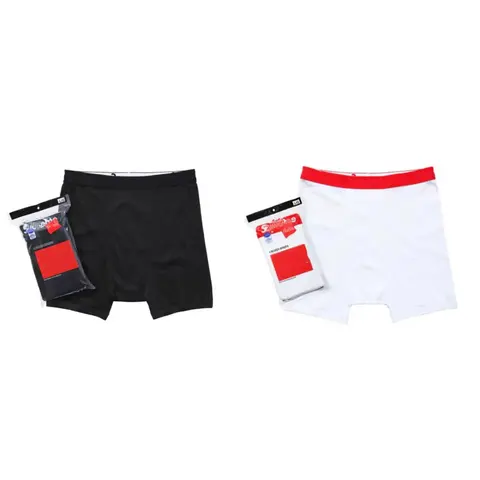 Squash & Stretch Men's Boxer Briefs - Black and White