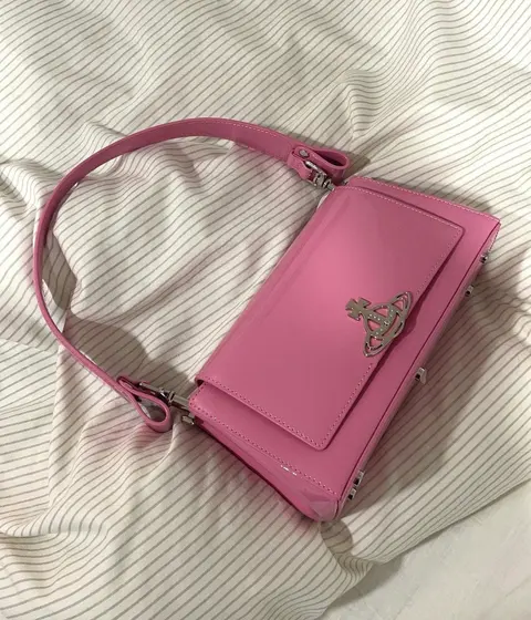 Vivienne Westwood Pink Patent Leather Crossbody Bag
