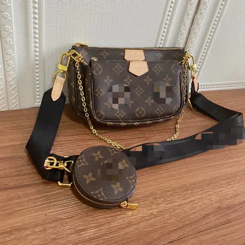 Louis Vuitton Monogram Crossbody Bag with Round Pouch