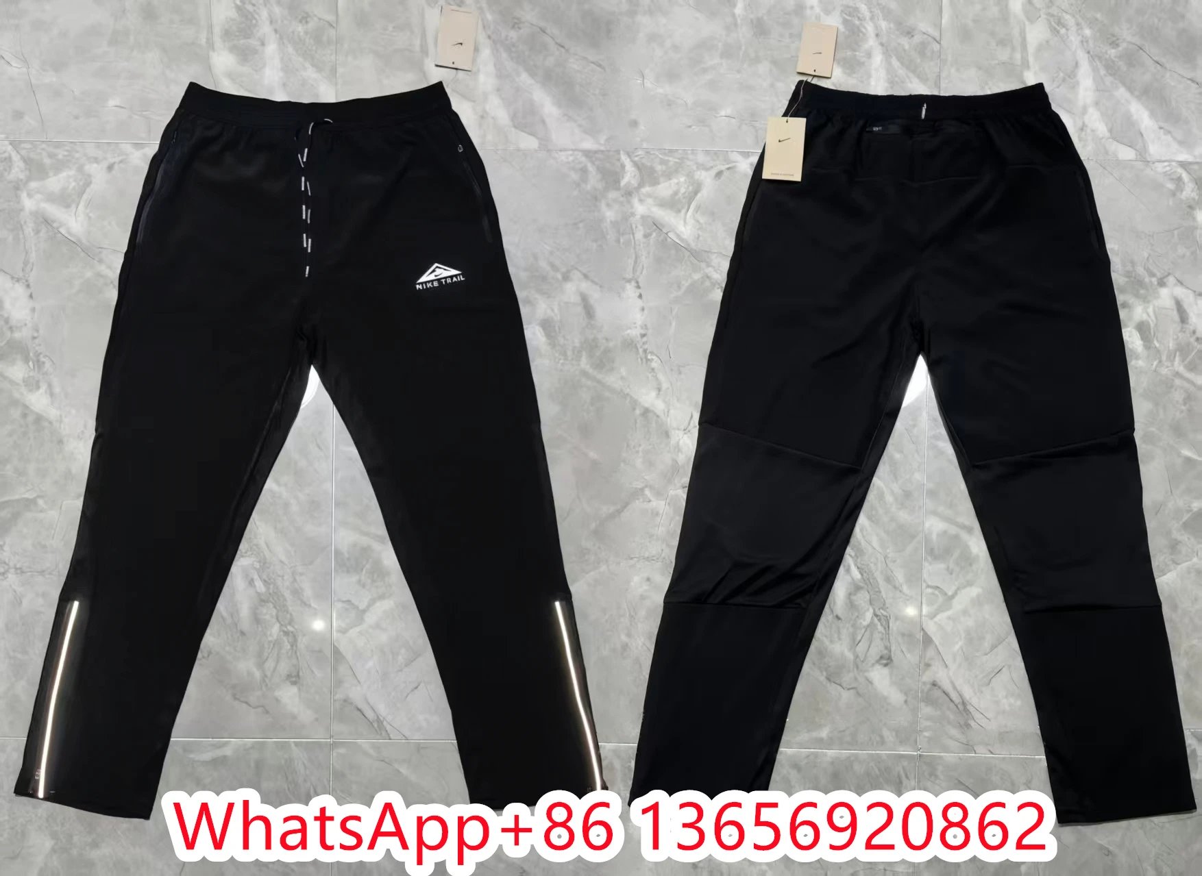 TOP拼接倒三角运动裤