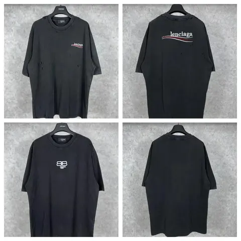 Balenciaga Black Oversized T-Shirt Collection