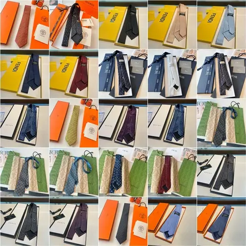 Luxury Brand Ties Collection - Fendi, Dior, Gucci