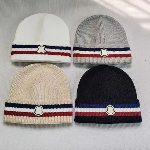 Moncler Stripe Beanie Hat Collection