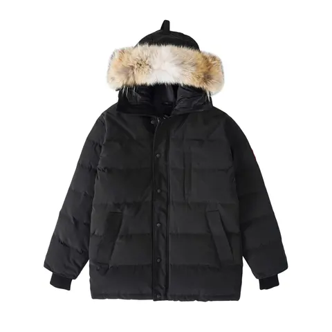 Canada Goose Black Down Parka with Fur Trim Hood