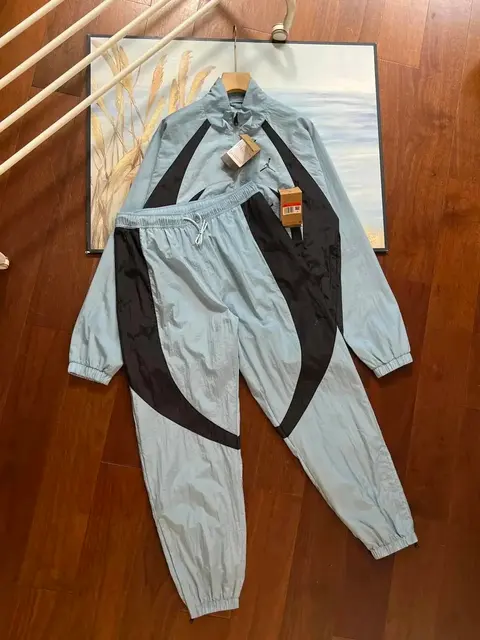 Puma Light Blue and Black Track Suit